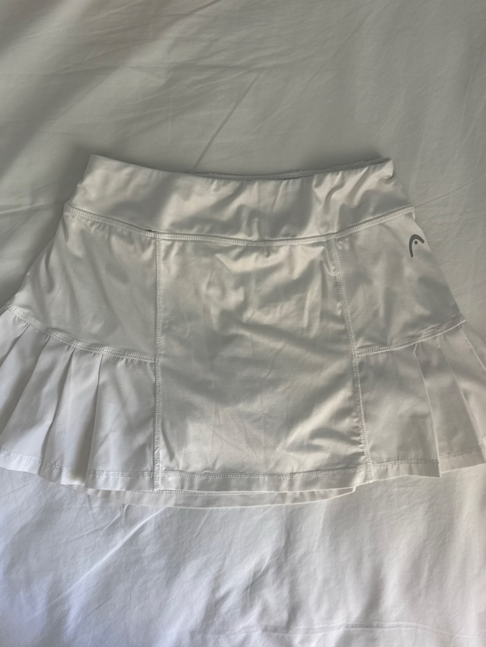 Head White Athletic Pleated Skater Tennis Skirt